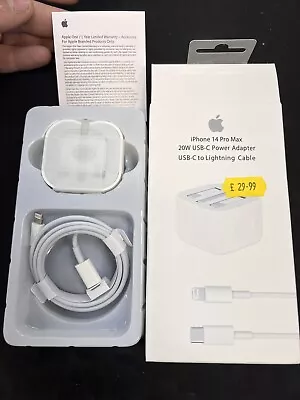 £22.99 • Buy Genuine Apple Fast Power Adapter Charger 20W IPhone 5 6 7 8 X 11 12 13 14 Se