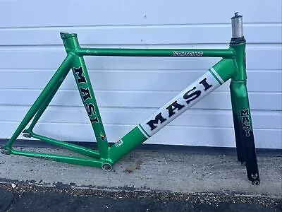 Rare Masi Coltello Racing Road Bike Frame Medium Green W/ Carbon Fork • $99.99