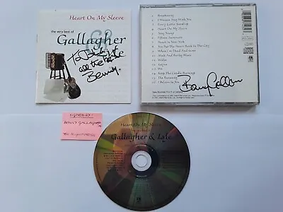 HAND-SIGNED (x2) GALLAGHER & LYLE 'THE VERY BEST OF' 1991 16-TRACK CD ALBUM • £20