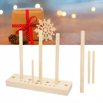 Bow Maker For Ribbon Wooden W/ Wooden Board Sticks For Making Bows DIY Crafts • $10.78