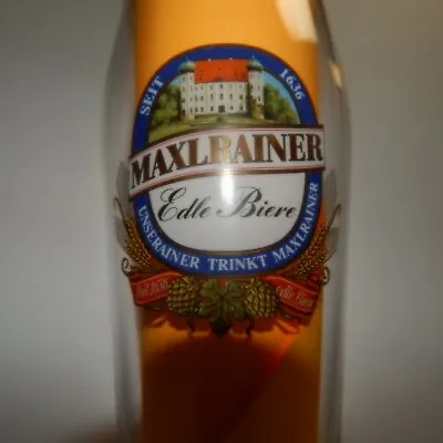 Vintage German Maxlrainer Edle Bier .5L Beer Glass Rare • $21.50