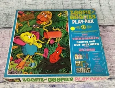 Vintage 1968 Mattel Zoofie Goofies Play Pak Creepy Crawlers Thingmaker 12 Molds • $49.99