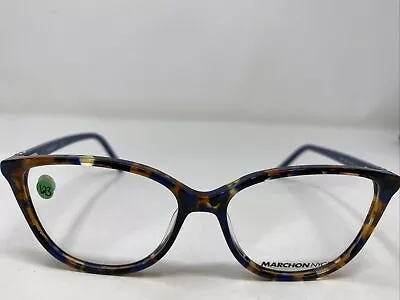 Marchon NYC Eyeglasses Frame M5014 460 52-14–140 Blue Tort/Blue Full Rim UL35 • $59.12