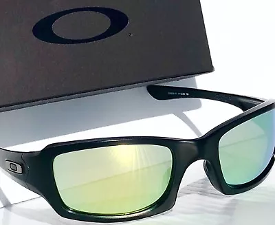 NEW* Oakley FIVES Squared Matte Black POLARIZED Galaxy Fire Gold Sunglass 9238 • $89.87