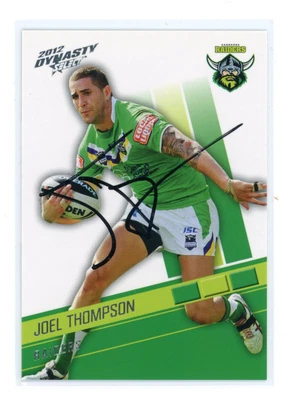 $0.99 • Buy ✺Signed✺ 2012 Select Dynasty Joel Thompson (Raiders) Signed NRL Card