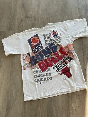 Vintage 1993 Michael Jordan Chicago Bulls Championship Ticket Shirt XL Salem • $99.99