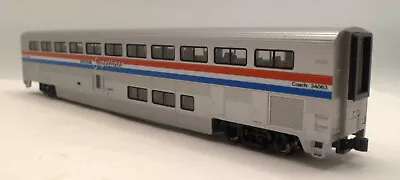 **No Box** N Scale - Kato - Amtrak Superliner Phase III Coach #34063 • $35