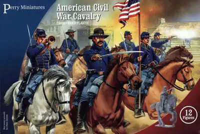 Perry Miniatures: ACW2 Plastic American Civil War Cavalry ( Box Of 12 Figures) • $31
