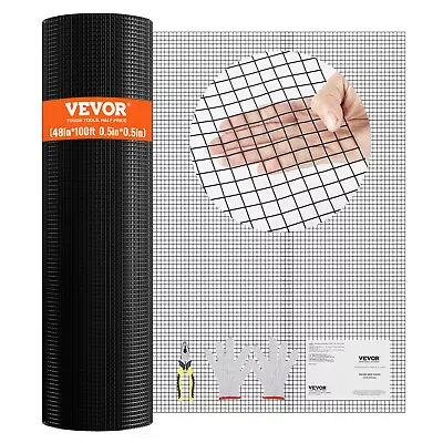 VEVOR Hardware Cloth 48'' X 100' Wire Mesh Roll 19 Gauge Chicken Wire Fence Roll • $129.19