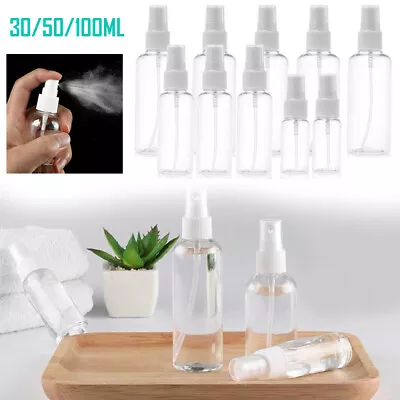 £3.99 • Buy 10PCS Travel Transparent Plastic Perfume Atomizer Empty Small Spray Bottle