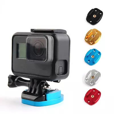 Metal Mount Session Tripod Plate Bracket 1/4  Screw Base For GoPro Hero 9 8 7 • $16.48