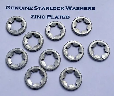 £2.65 • Buy Starlock Push On Fasteners Locking Speed Round Clips 10mm Pack Of 10