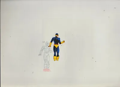 1990s X-MEN Cartoon Animation 13.5x10.5  Drawing & Cel C-02 That Is CYCLOPS • $45.25