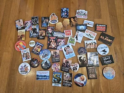 ~ Vintage Movie Pin Pinback Button Lot QTY 50 Star Wars Batman Coyote Star Trek • $25