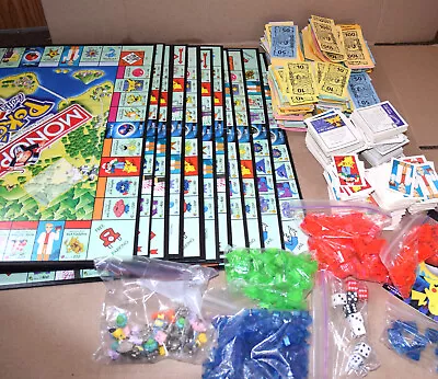 Lot Of Extra Pokemon Monopoly Tokens Boards Money Cards Houses • $29.99