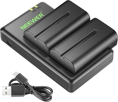 Neewer NP-F550 Battery Charger Set For Sony NP F970F750F770F960F550F530 Red • $92.99