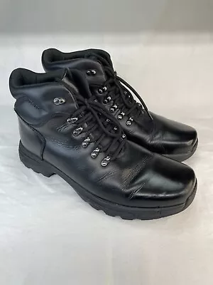 Rockport XCS Hydro Shield Waterproof Leather Black Ankle Hiking Boots Men's 12 • $34.95