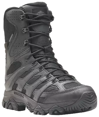 Merrell J003907 MOAB 3 Waterproof Tactical Side-Zip Duty Boots For Men - Black - • $101