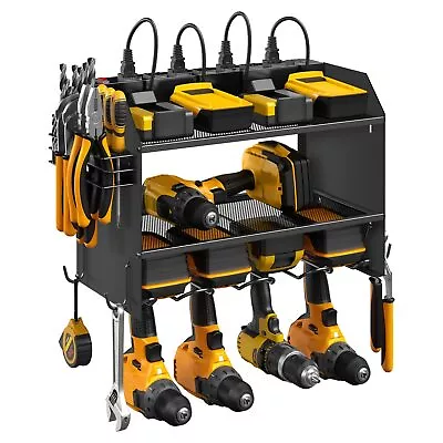 Modular Power Tool Organizer Wall Mount With Charging Station. Garage 4 Drill... • $83.52