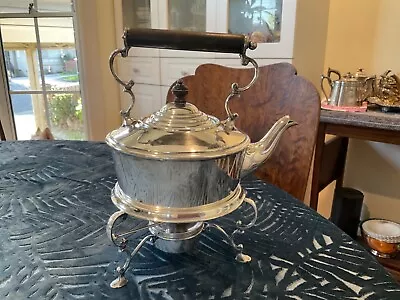 Antique Victorian  James Dixon & Sons England Silver Plated Spirit Kettle • $190