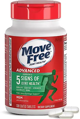 Move Free Advanced Glucosamine Chondroitin MSM Joint Support Supplement Support • $37.91