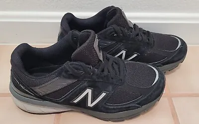 New Balance 990v5 Women's Lace-Up Athletic Sneaker Shoes Black US 8 Excellent • $125