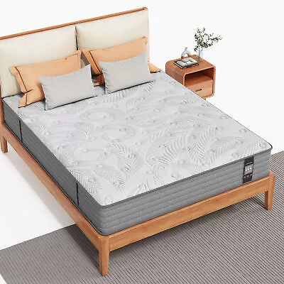 12  Memory Foam Hybrid Pocket Spring Mattress In A Box Twin XL Full Queen King • $189.98