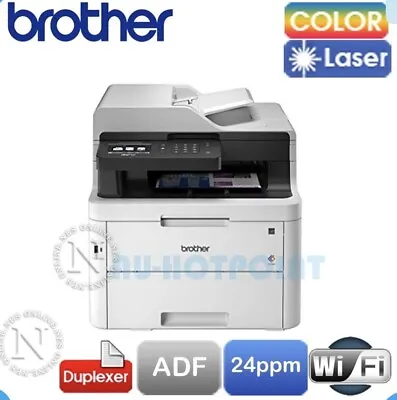 $165 • Buy Brother (MFC-L3750CDW) Color Laser Wireless Printer Needs New Fuser/thermistors