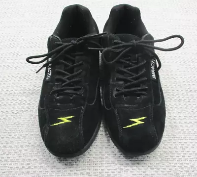 Impact Mens Racing Driving Shoes Black Suede Sz 11 Low Top Lace Up Driving • $27.49