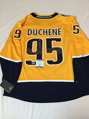 Matt Duchene Signed Nasville Predators Fanatics Jersey Beckett Bas Coa S08670 • $299.99