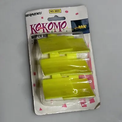 YELLOW  VINTAGE WINDSHIELD WIPER SPOILER AID STYLING  80s NEON KOKOMO RALLY 6822 • $24.99