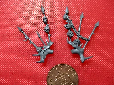 Warhammer 40k Chaos Space Marine Daemon Prince Back Skulls On Spikes Bits Box • £5.99