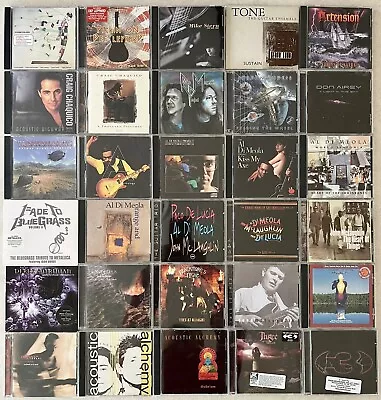 Guitar-Oriented 30 CD Lot~ Di Meola Morse Blackmore McLaughlin Chaquico… • $17.50