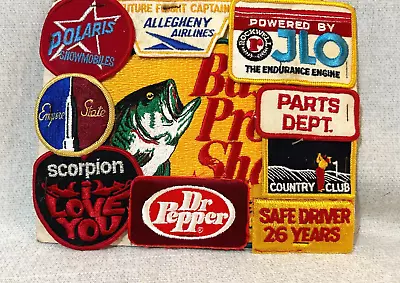 Vintage Vending Gumball Machine Patches Bass Pro Polaris Dr Pepper Display Card • $35
