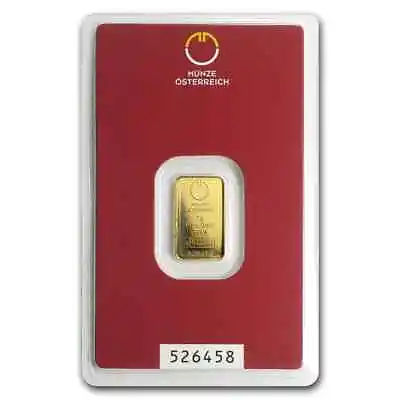 2 Gram Gold Bar - Austrian Mint (In Assay) • $207.10