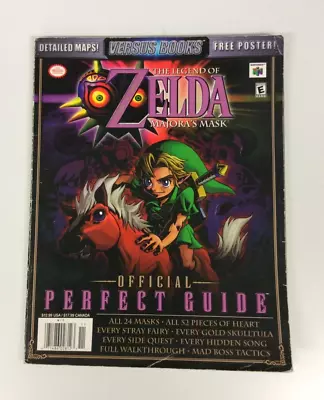 The Legend Of Zelda: Majora's Mask Official Perfect Guide Versus No Poster • $34.99