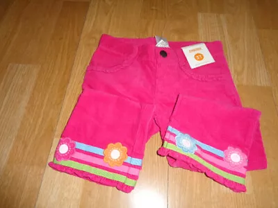 NWOT Gymboree Smart And Sweet Corduroys Pink Pants 3T Vintage 2012 Stripe Flower • $14.24