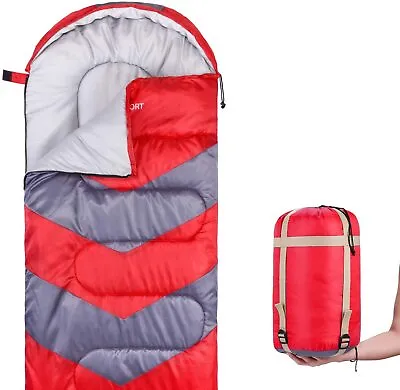 4 Season Sleeping Bag Waterproof Outdoor Camping Hiking Envelope Single Zip Bag • £10.99