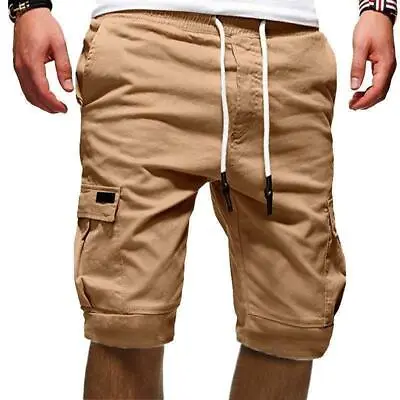 ON SALE!! Men's Fashion Casual Chino Cargo Shorts Multi Pockets Pants Up To 40  • $15.99