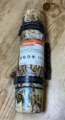 $29 • Buy Coleman C01B504 SS Vacuum Travel Bottle Thermos Camo Hunting Camping 1.12QT NEW