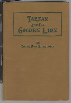 TARZAN AND THE GOLDEN LION Edgar Rice Burroughs 1922 1st Edition AC McCLURG • $99.99