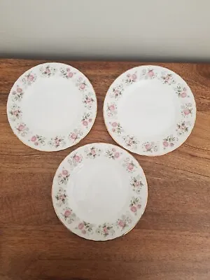 Minton Spring Bouquet Set Of 3 Tea Side Plates Good Used Condition • £3.99