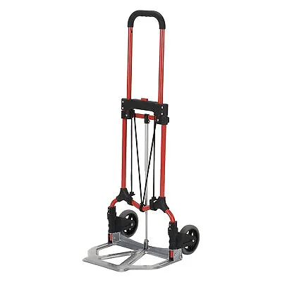 Magna Cart Personal MCI Folding Steel Hand Truck 160 Pound Capacity Red/Silver • $47.81