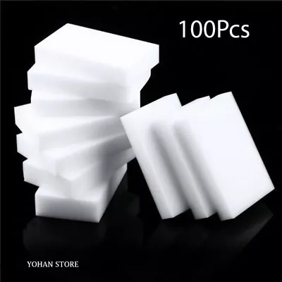 100 Pcs Melamine Sponge Magic Sponge Eraser For Kitchen • $9.99