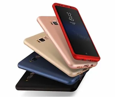 360 Hybrid Tough Case Cover Tempered Glass For Samsung Galaxy S5 S6 S7 S8 Plus • $7.25