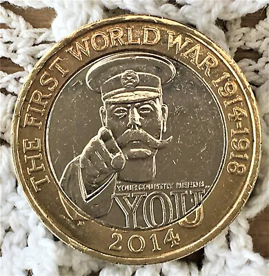 £2.00-pound Coin-kitchener-2014-your Country Needs You-first World War-1914-1918 • £5.99