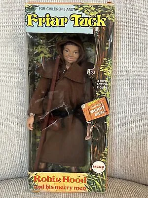 Vintage Mego 1970s Robin Hood Friar Tuck Action Figure Doll In Box • $95