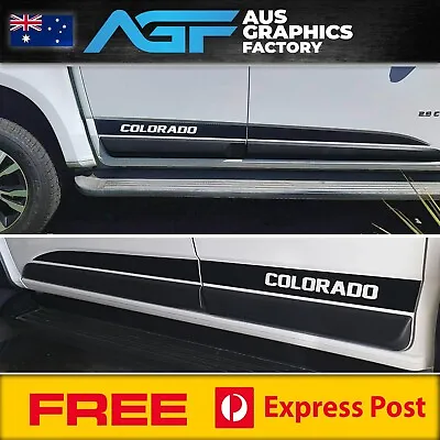 Holden Colorado Side Stripes Decal Sticker Kit FOR Double Cab 2012 - 2021 RG 4x4 • $47.95