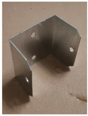 £6.30 • Buy Fence Panel Clips - 47mm Width Galvanized Brackets Fencing Post Panel U-Clips