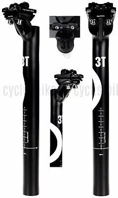 $39.51 • Buy 3T Stylus 25 Pro Setback Alloy Seatpost 31.6x350mm New